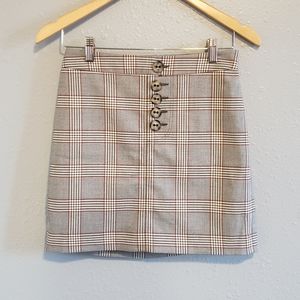 Express Plaid Skirt (Dark Academia/Fall Style)